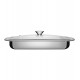 Assadeira 43cm 4 Litros Cosmos Retangular Aço Inox Tramontina Com Tampa Vidro